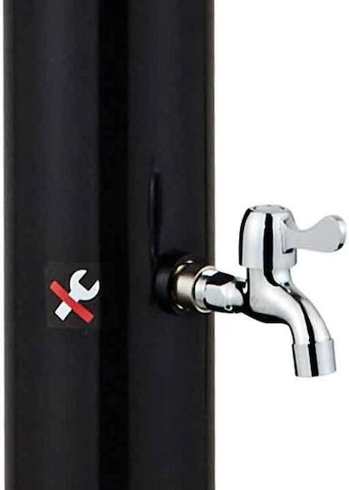 Bakaji Ντουζιέρα Πισίνας Ηλιακή από PVC 220x16.5x16.5εκ. Μαύρη