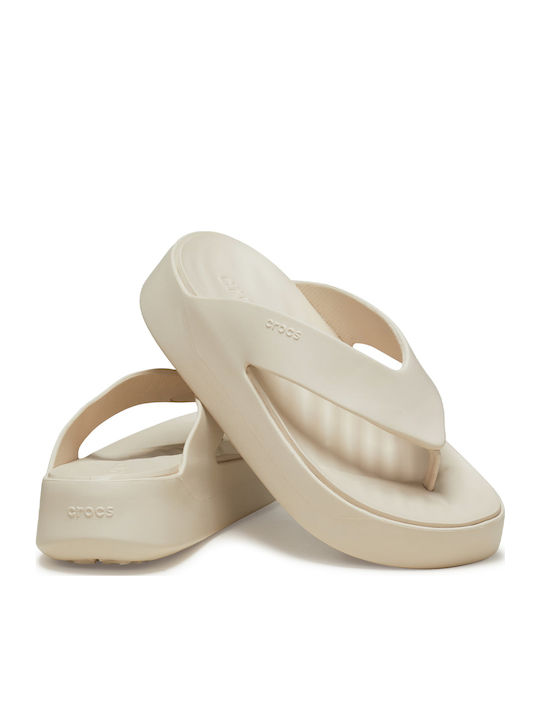 Getaway Women's Platform Flip Flops Beige
