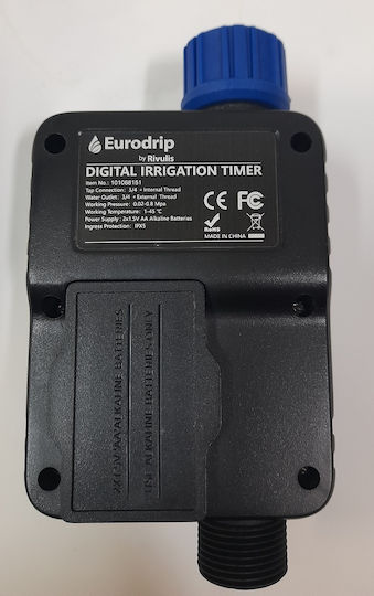 Eurodrip Програматор За Поливане За Кран На Батерия С 1 Изход