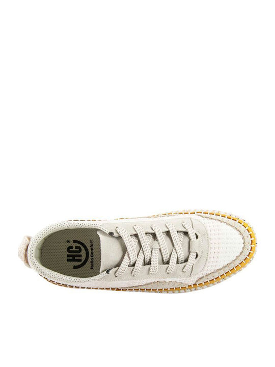 Γυναικεία Ανατομικά Sneakers Μπεζ