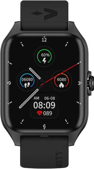 Garett Activity 2 Smartwatch με Παλμογράφο (Μαύρο)