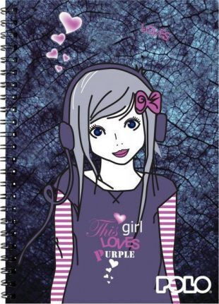 Polo Spiral Notebook Ruled 120 Sheets Dino 1pcs (Μiscellaneous Designs)