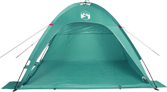 vidaXL Beach Tent for 4 People Green