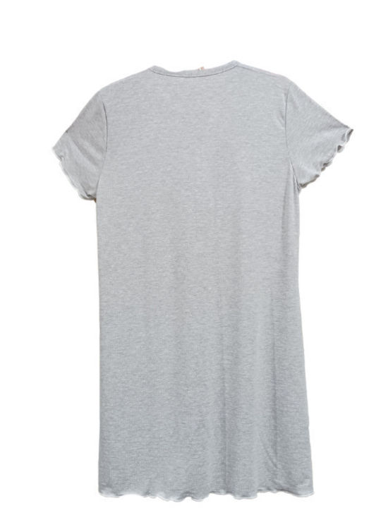 Confezioni Biemme SNC Summer Cotton Women's Nightdress Grey