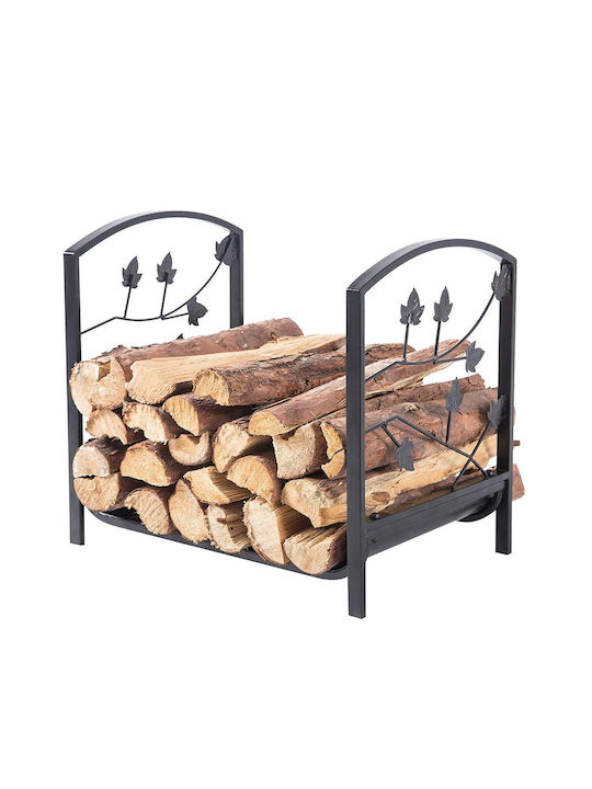 Strend Pro Lemn Raft Depozitare lemne 40x37x31cm Negru