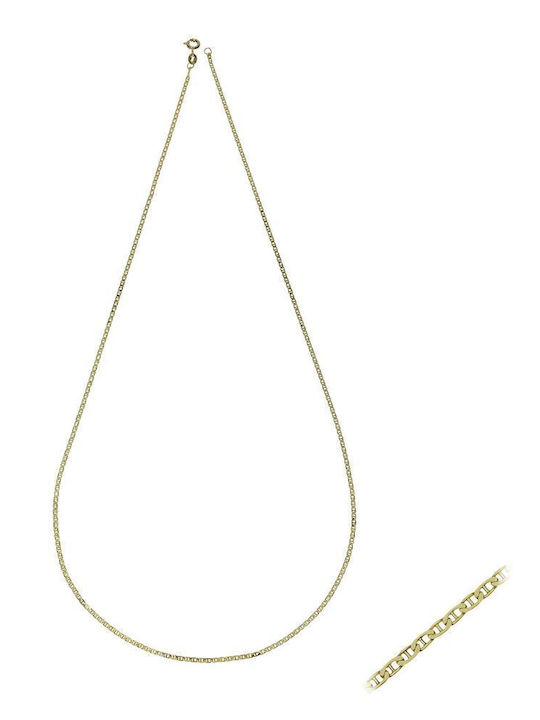 Αλυσίδα Χρυσή 14 Καράτια Θήτα Πλακέ 50cm 1.50mm Αλυσίδα Χρυσή 14 Καράτια Θήτα Πλακέ 50cm 1.50mm