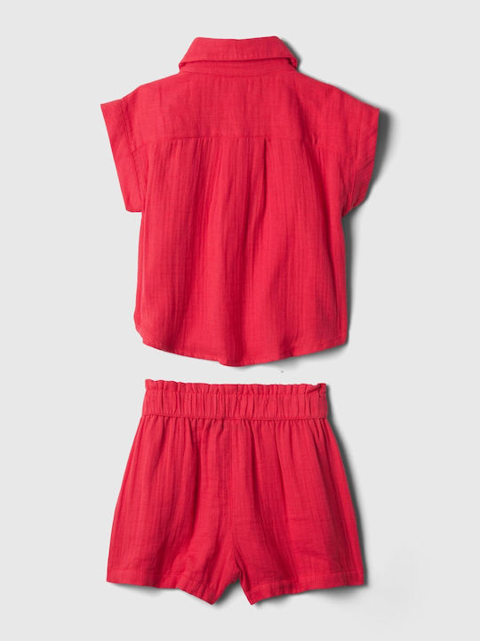 GAP Kids Set with Shorts Summer 2pcs Red