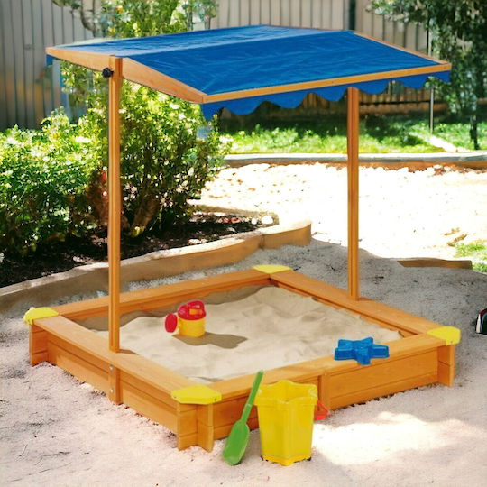 Sandkasten aus Holz 117x117cm.