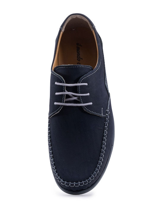 Men's Leather Casual Shoes Blue