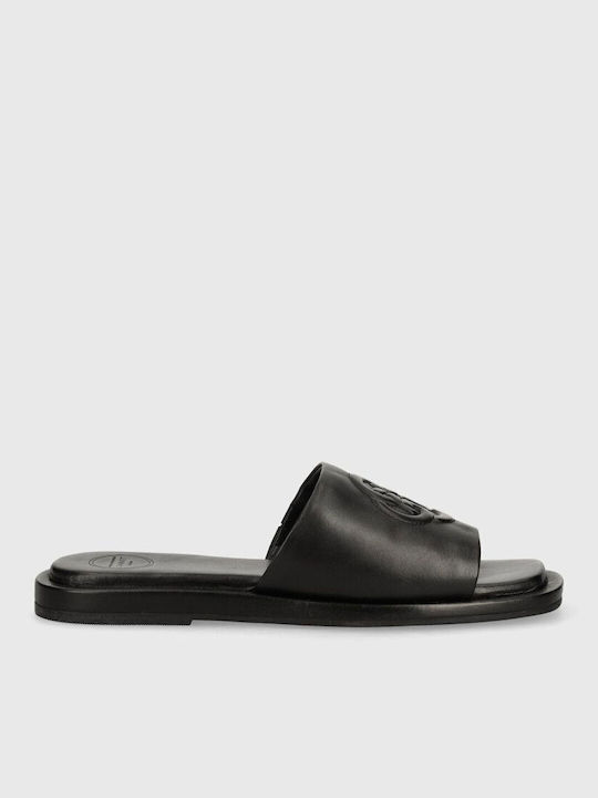 Gant Khiara Leather Women's Flat Sandals in Black Color