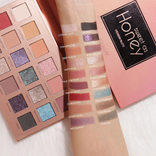 Focallure Sweet As Honey Collection 18-Color Eye Shadow Palette