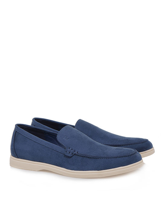 Pierre Cardin Suede Ανδρικά Loafers σε Μπλε Χρώμα