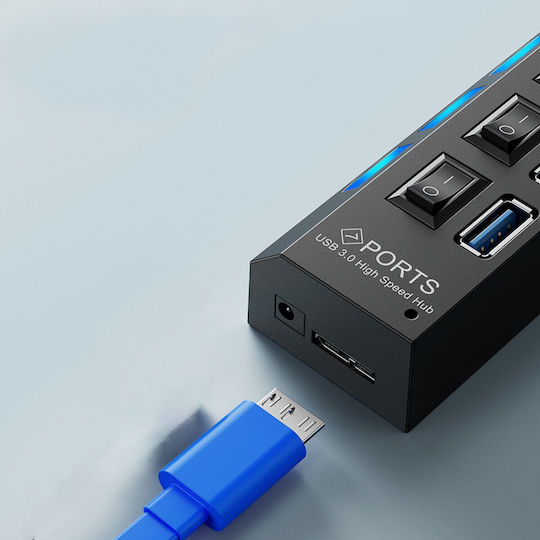 Hub 7 Θυρών USB 3.0 με σύνδεση USB-A