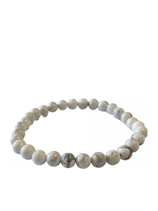 Βραχιόλι Χειροποίητο Λευκές Πέτρες 6# Howlite Tatu Moyo Βραχιόλι Χειροποίητο Λευκές Πέτρες 6# Howlite Tatu Moyo