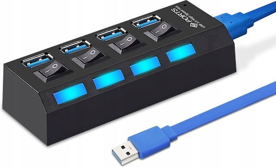 USB-Hub 4 Anschlüsse USB 3.0 mit USB-A Anschluss