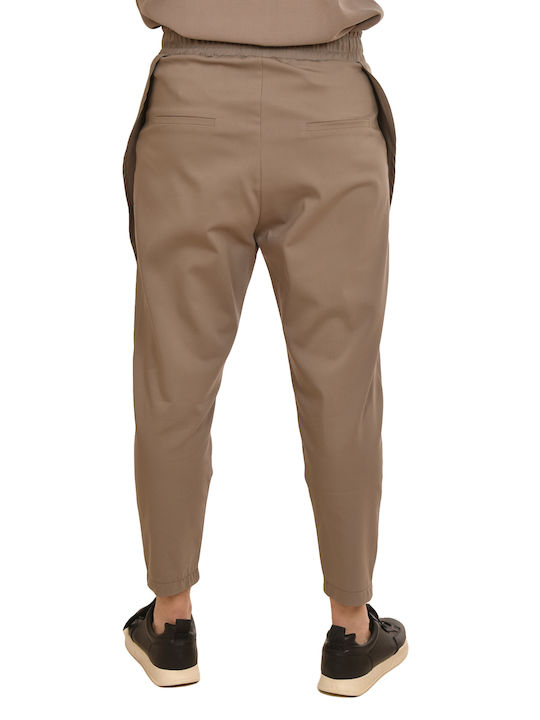 Indeed Men's Trousers in Relaxed Fit Light Taupe