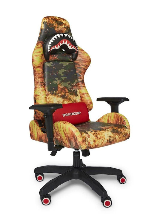 Sprayground Z393 Геймърски стол с регулируеми подлакътници Fire Camo