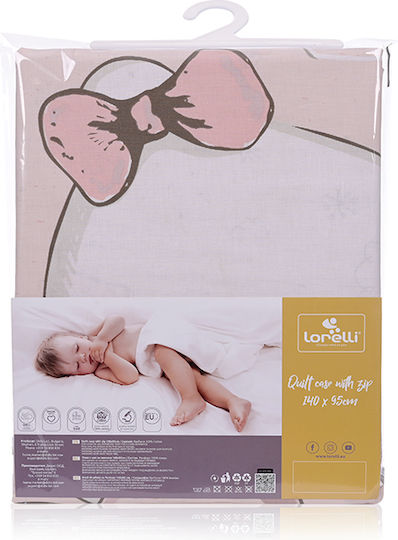 Lorelli Baby Duvet Cover Ballerina Bear Pink 140x95cm