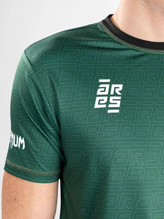 Venum Herren Kurzärmlig T-Shirt VENUM-04970-015 für MMA Grün