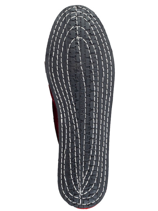 Damen Ballerinas in Burgundisch Farbe