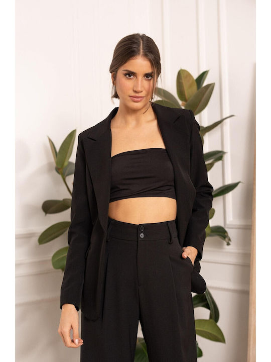 Bon Blazer pentru femei Sacou Black Bon Blazer pentru femei Sacou Black