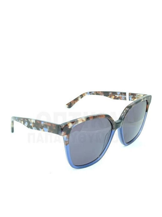 Rebecca Blu Rk06 Women's Sunglasses with Brown Tartaruga Plastic Frame and Blue Lens RB8816 RK06