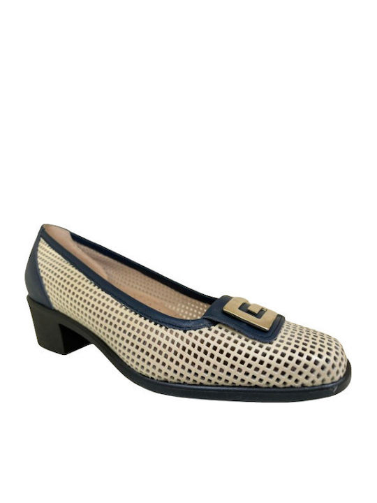 Anatomic Leather Blue Low Heels