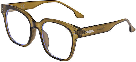 Martino Blue Light Blocking Glasses in Green Colour