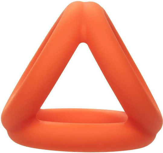 Calexotics Alpha Tri-ring Cock Ring Cock Silicon Portocaliu