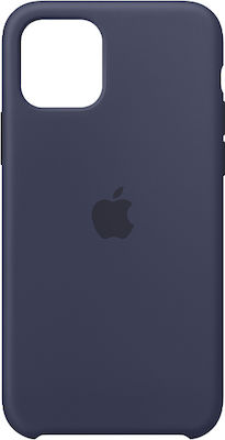 Apple Silicone Case Umschlag Rückseite Silikon Midnight Blue (iPhone 11 Pro)