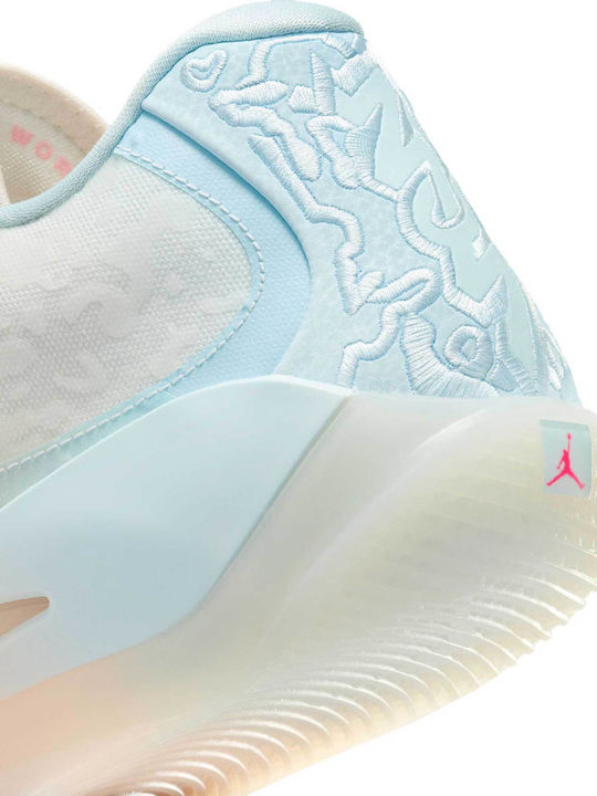Zion 3 Low Basketball Shoes Bleached Coral / Pale Ivory / Glacier Blue / Crimson Tint