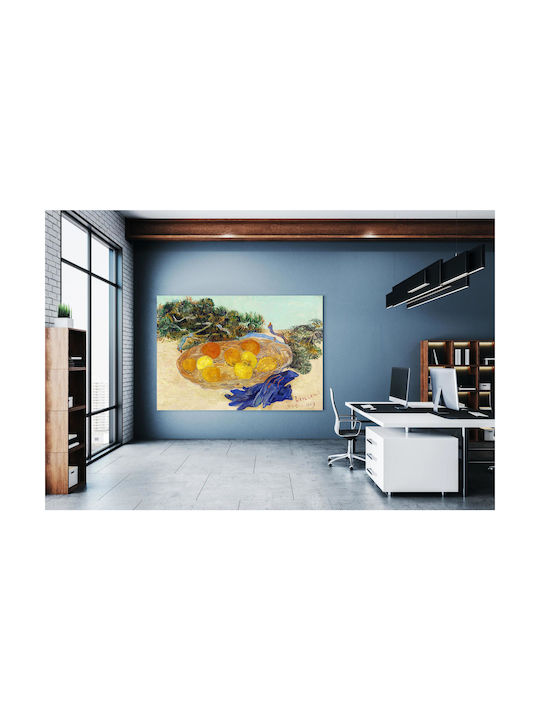 Still Life Oranges Lemons Painting Copy of Van Gogh on Canvas 50x40cm