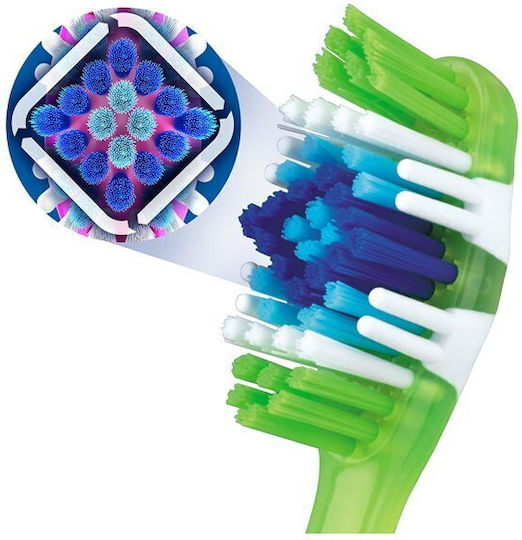 Oral-B Complete 5 Way Clean 40 1+1 Toothbrush Medium Green - Green 2pcs