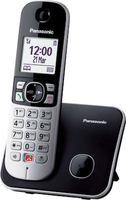 Panasonic KX-TG6851 Ασύρματο Τηλέφωνο με Aνοιχτή Aκρόαση Μαύρο