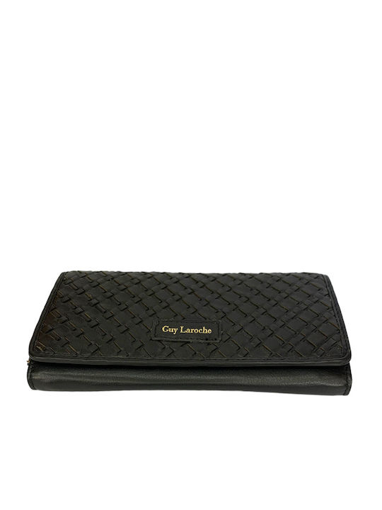 Large Leather Women's Wallet Classic with RFID Black