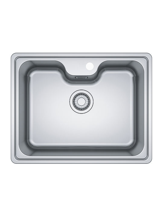 Franke Bell Bcx 610-61 1010634570 Drop-In Spüle Inox B61xT48cm Silber