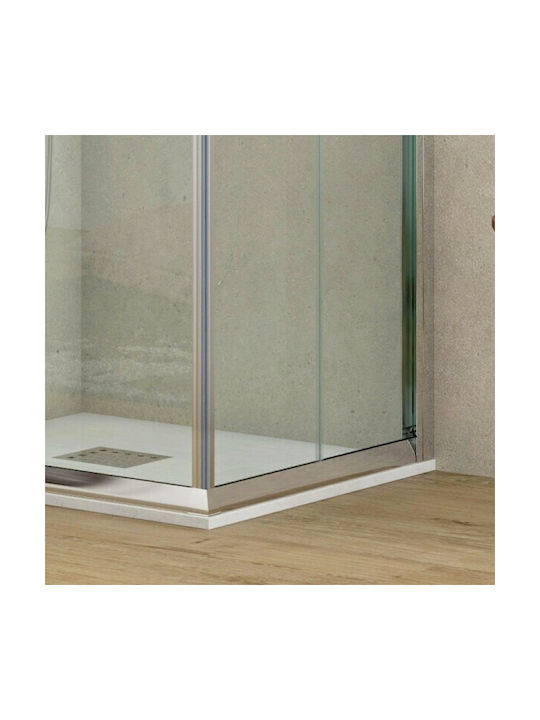 Karag Flora 100 Kabine für Dusche mit Schieben Tür 80x80x180cm Klarglas Cromo