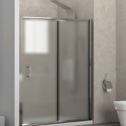Karag New Flora 500 Διαχωριστικό Ντουζιέρας με Συρόμενη Πόρτα 100x180cm Fabric Χρωμέ Karag New Flora 500 Διαχωριστικό Ντουζιέρας με Συρόμενη Πόρτα 100x180cm Fabric Χρωμέ