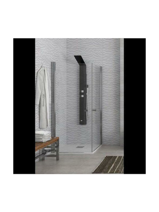 Karag S1 Cabinet Duș cu Cu balamale Ușă 80x80x200cm Sticlă transparentă