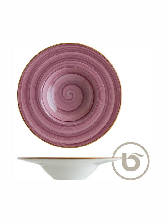 Bonna Blackberry Plate Pasta made of Porcelain Purple with Diameter 28cm 6pcs