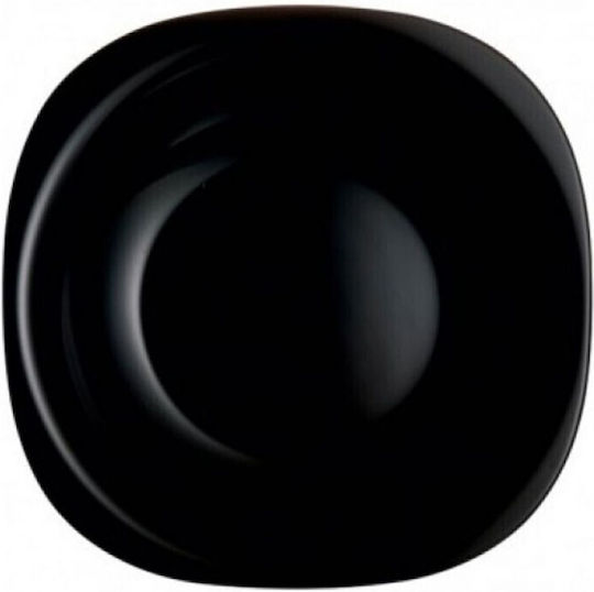 Luminarc Carine Πιάτο Γλυκού Τετράγωνο Γυάλινο Black 19x19cm