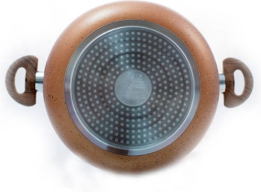 Chios Hellas Woodstone Βαθιά Κατσαρόλα από Αλουμίνιο 24cm