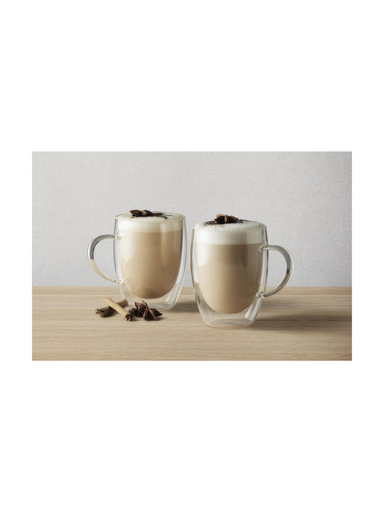Maxwell & Williams Becher Glas Weiß 350ml 2Stück