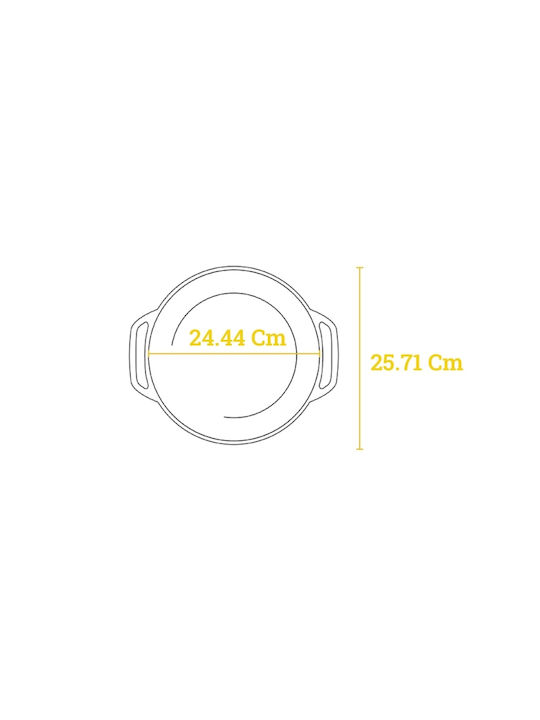 Lodge Βαθιά Κατσαρόλα από Μαντέμι 4.2lt / 24.4cm