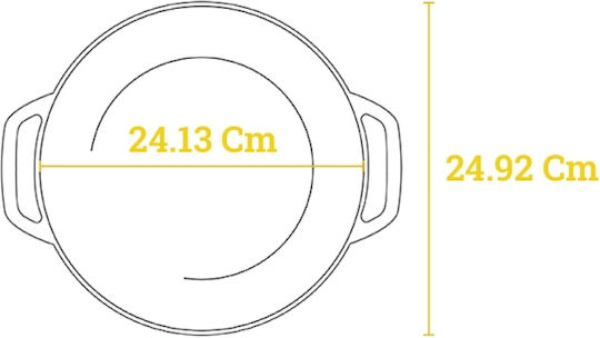 Lodge Ρηχή Κατσαρόλα από Μαντέμι 2.8lt / 31.9cm