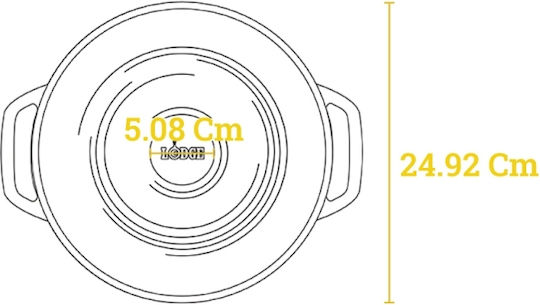 Lodge Ρηχή Κατσαρόλα από Μαντέμι 2.8lt / 31.9cm