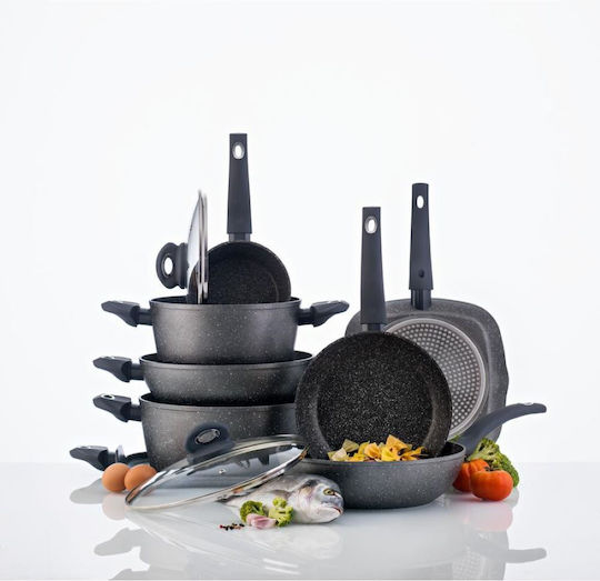 Bergner Orion Tiefer Topf aus Aluminium 4Es / 24cm