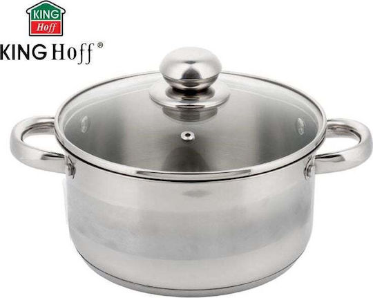 KING Hoff Tiefer Edelstahl-Topf 1.5Es / 16cm