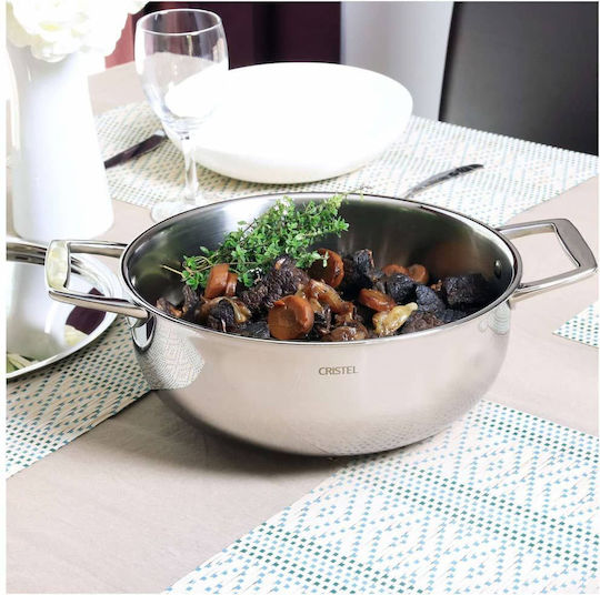 Cristel Castel Pro Deep Stainless Steel Pot 7.2lt / 28cm