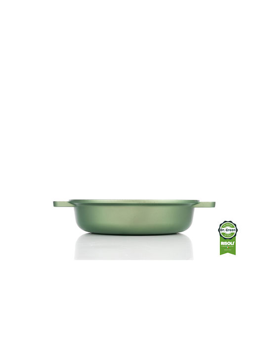 Risoli Dr Green Shallow Pot made of Cast Aluminum 3lt / 28cm